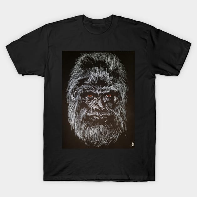 Sasquatch: Chensapa (Black Tree) T-Shirt by SandiaOFC